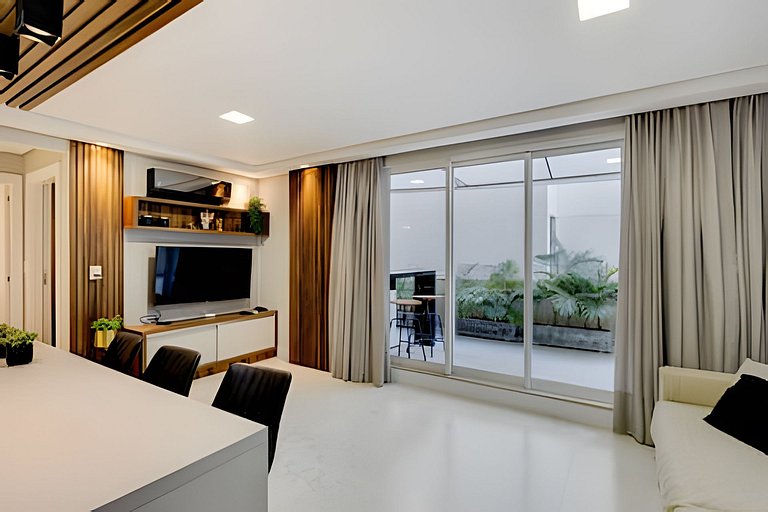 Apartamento beira mar com Terraço Gourmet