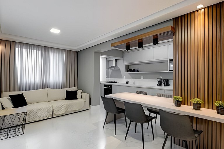 Apartamento beira mar com Terraço Gourmet