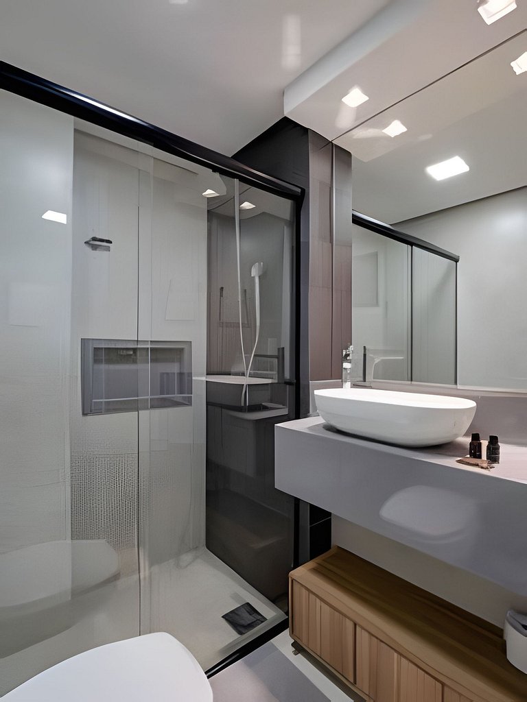 Apartamento beira mar com Terraço Gourmet