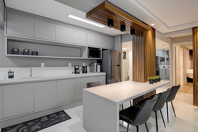 Apartamento beira mar com Terraço Gourmet