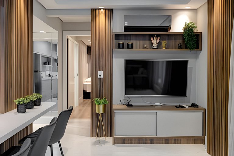 Apartamento beira mar com Terraço Gourmet