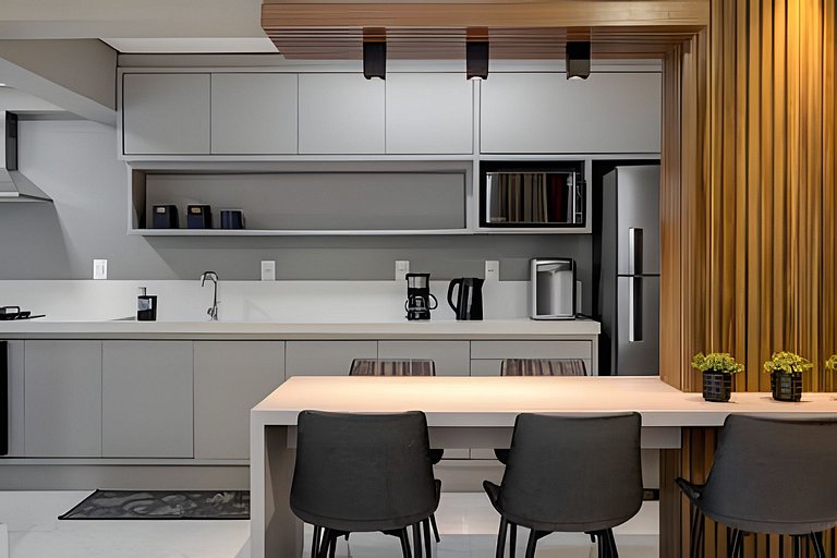 Apartamento beira mar com Terraço Gourmet