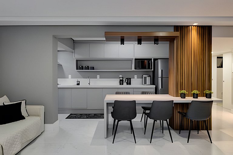 Apartamento beira mar com Terraço Gourmet