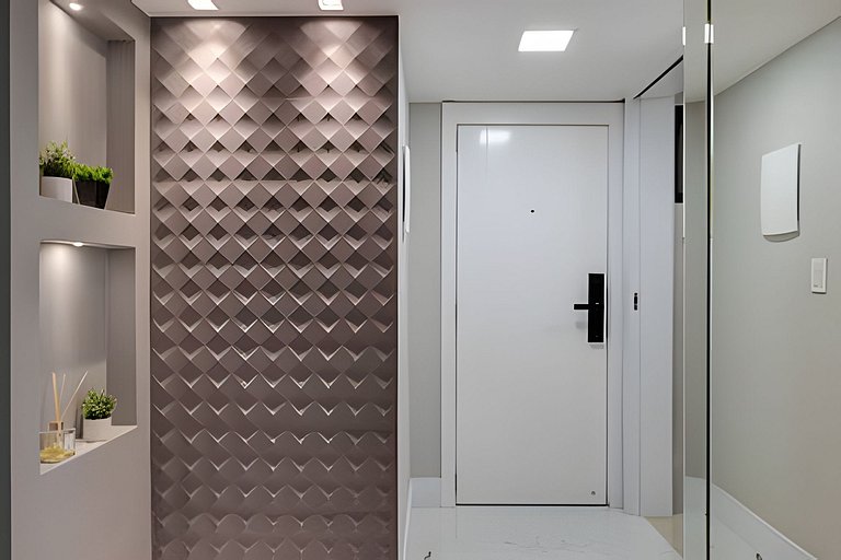 Apartamento beira mar com Terraço Gourmet