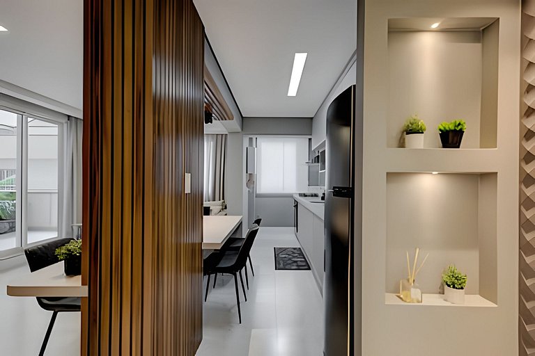 Apartamento beira mar com Terraço Gourmet
