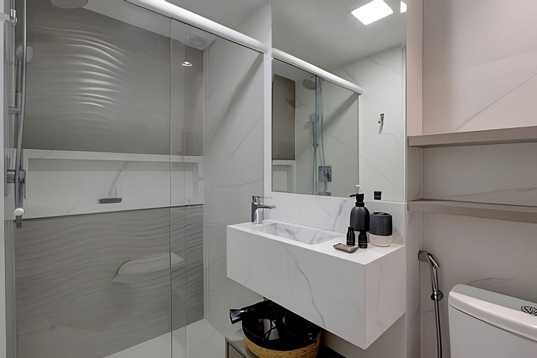 Apartamento beira mar com Terraço Gourmet