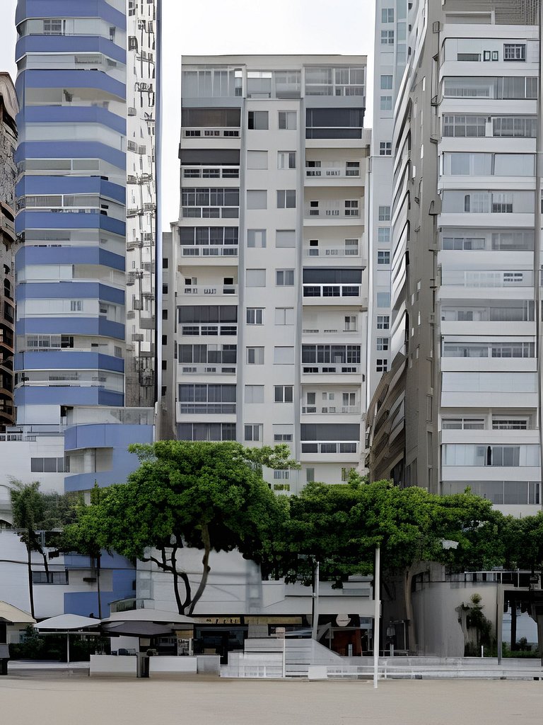 Luxo com Vista mar lateral em todos os cômodos
