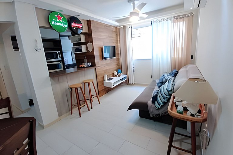 Apartamento completo 50 m do mar