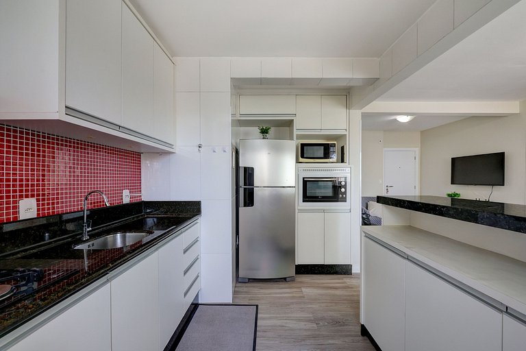 Quadra mar, andar alto, c/ garagem