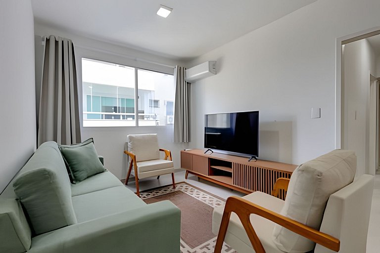 Vista lateral do mar região central