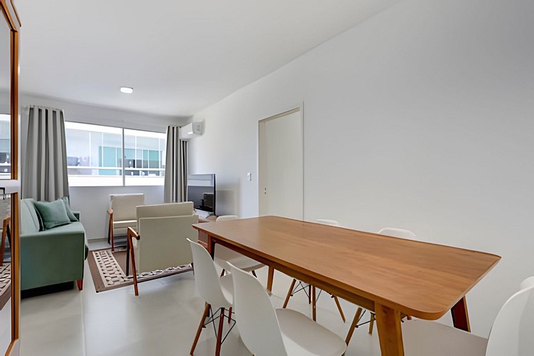 Vista lateral do mar região central