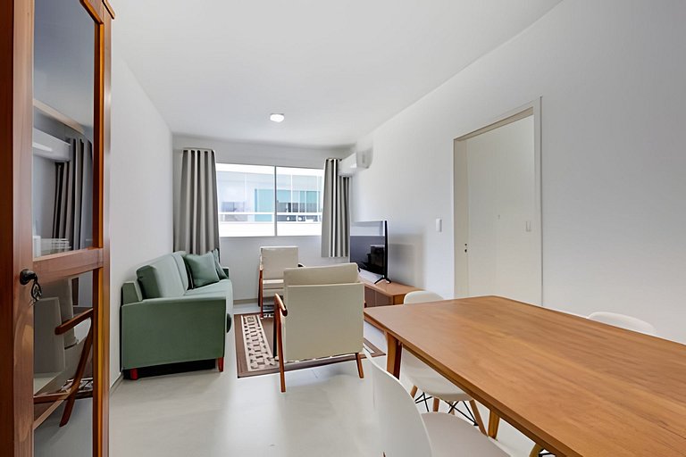 Vista lateral do mar região central