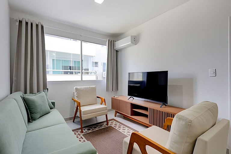 Vista lateral do mar região central