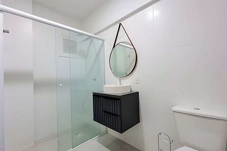 Vista lateral do mar região central