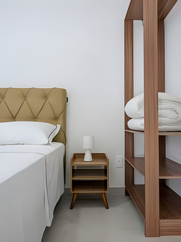 Vista lateral do mar região central