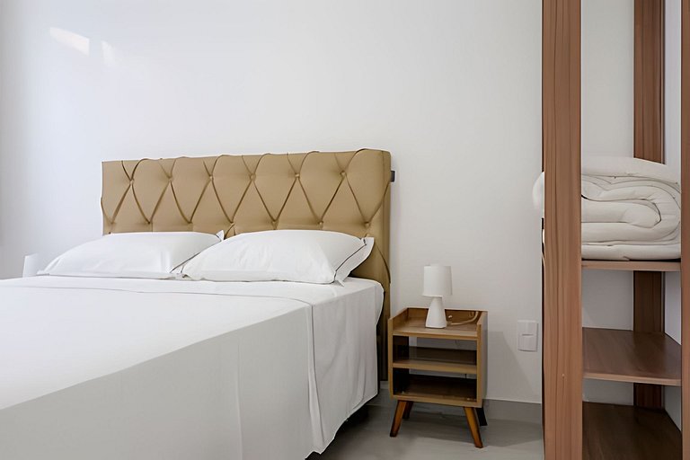 Vista lateral do mar região central