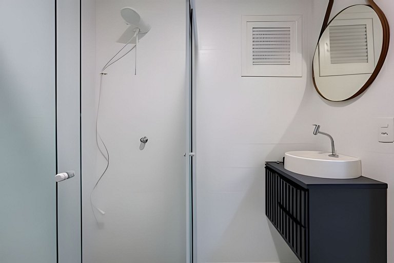 Vista lateral do mar região central