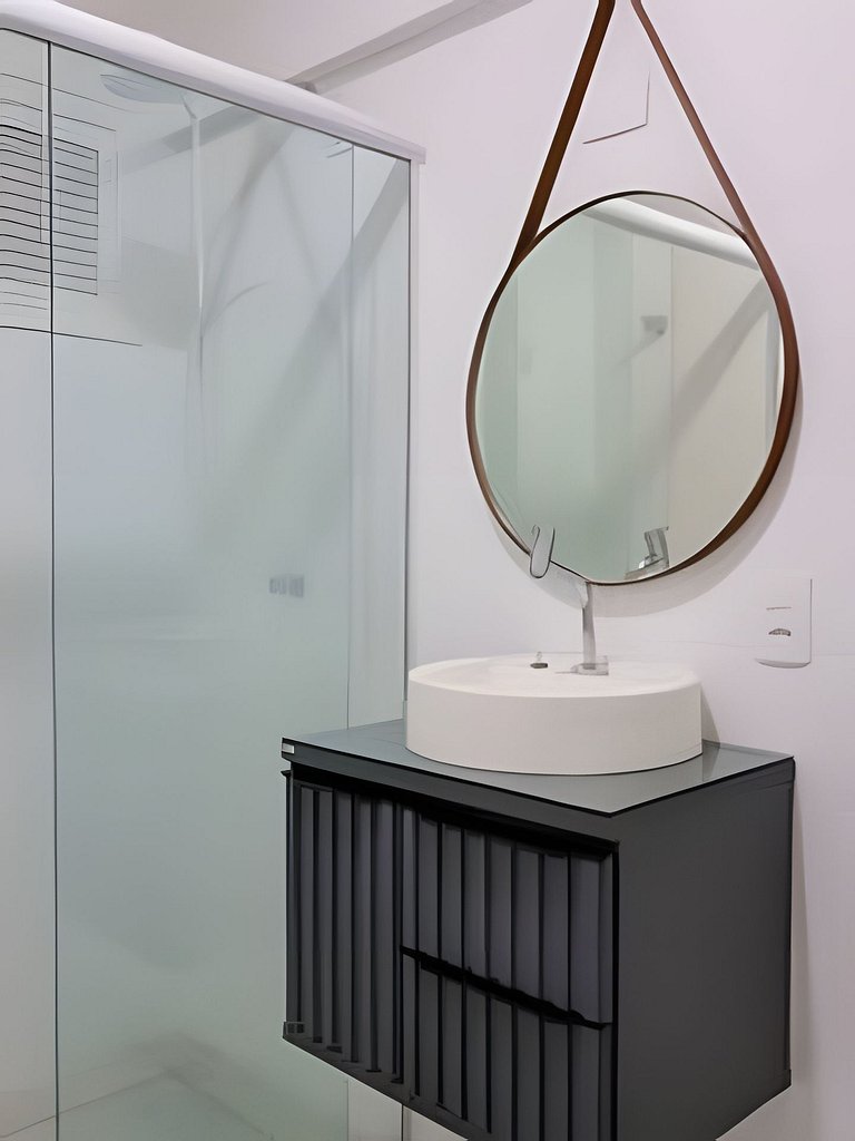 Vista lateral do mar região central