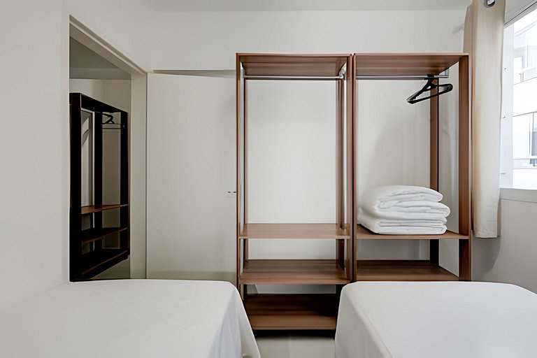 Vista lateral do mar região central