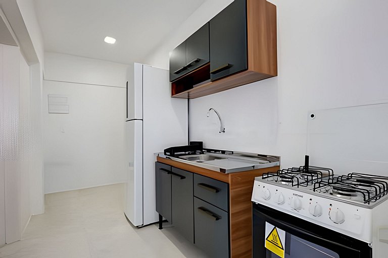 Vista lateral do mar região central